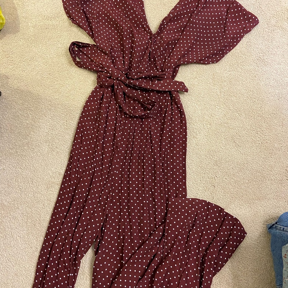 Polka dot one piece jumper